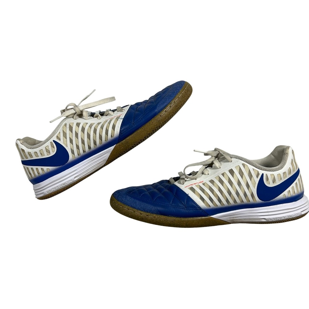 Nike Lunar Gato II Indoor Soccer Shoes‎ Mens 11 Blue White Hyperfuse 580456-142